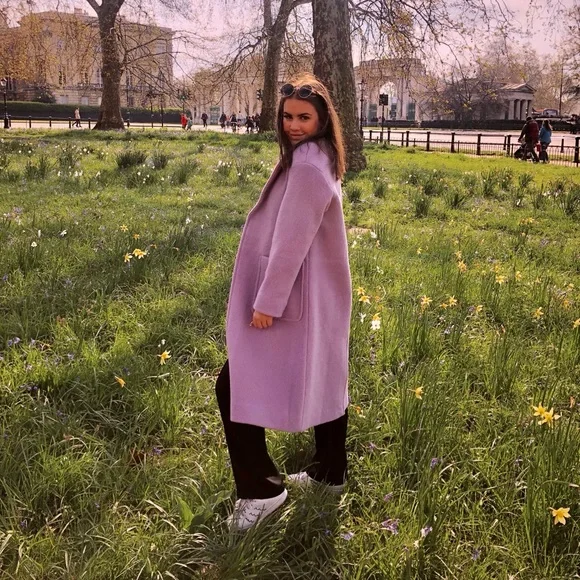 J. Crew Lavender Boiled Wool Coat - Picture 5 of 5